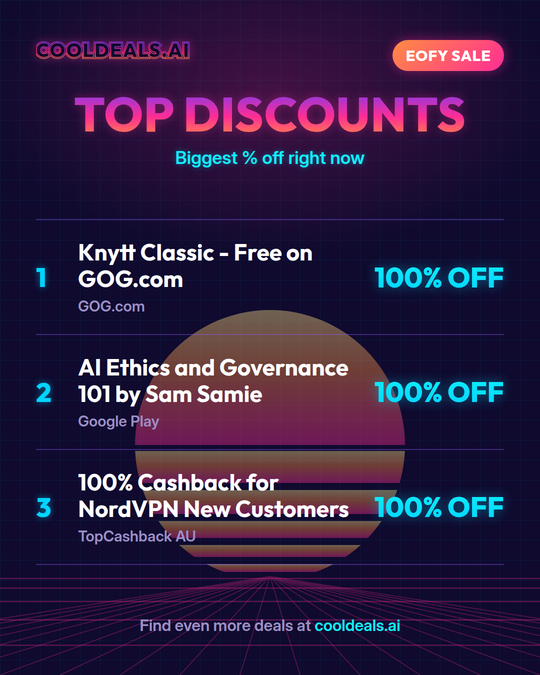 Sample Cool Deals card — today's top discounts